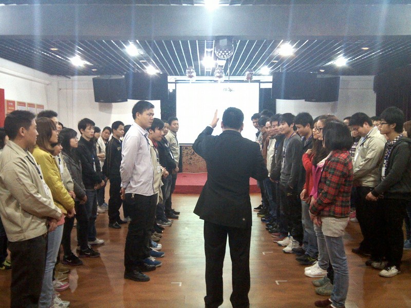the team spirit and excellent team building training camp